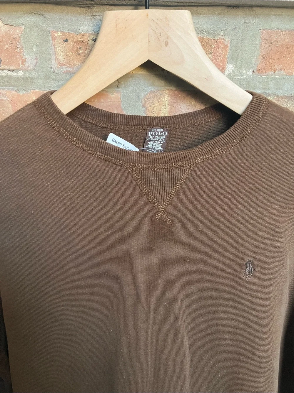 Polo Ralph Lauren Double Face Thermal Lined Crewneck Sweatshirt
